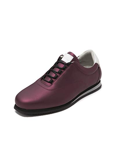 Crashers | Zapatillas Casual de Mujer | Jade Burdeos | Zapato de Piel Ecológico | Plantilla de Gel Extraible | Cómodo | Transpirable | 36 EU