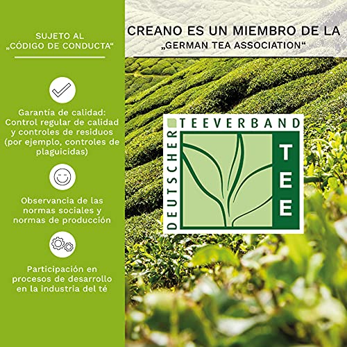 Creano Juego de regalo de té de flores con jarra de cristal, té verde con aroma afrutado (6 variedades), té Blooming Tea, regalo para mujeres, madres y amantes del té.