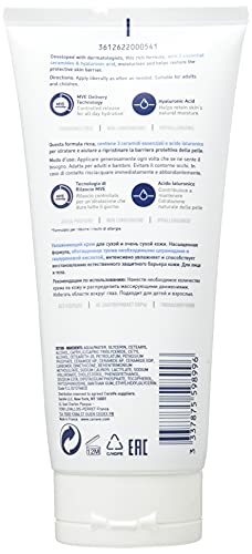 Crema hidratante para piel seca y muy seca, de CeraVe, 177 ml