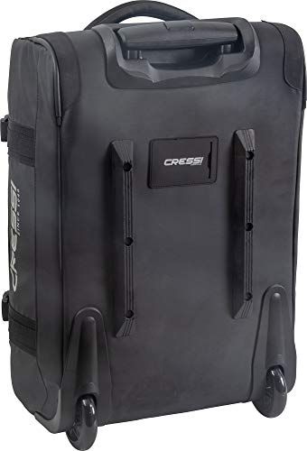 Cressi Piper Bag Trolley de Viaje Ultraligero, Unisex-Adult, Black, 50 L