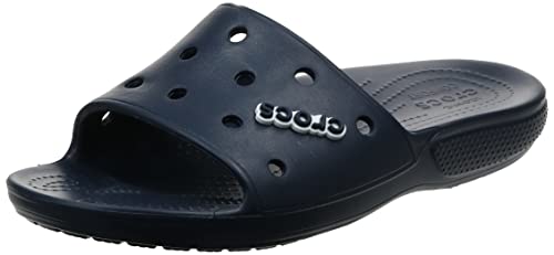 Crocs Classic Crocs Slide Unisex Adulta Zuecos, Azul (Navy), 41/42 EU