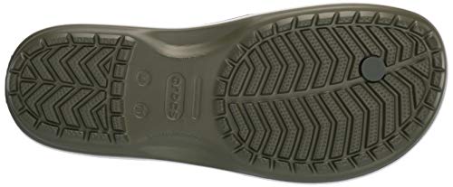 Crocs Crocband Flip Unisex Adulta Chancleta, Verde (Army Green White), 43/44 EU