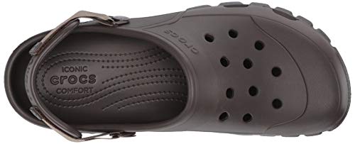 Crocs Offroad Sport - Zuecos de sintético para hombre, Marrone (Espresso/Walnut), 42-43