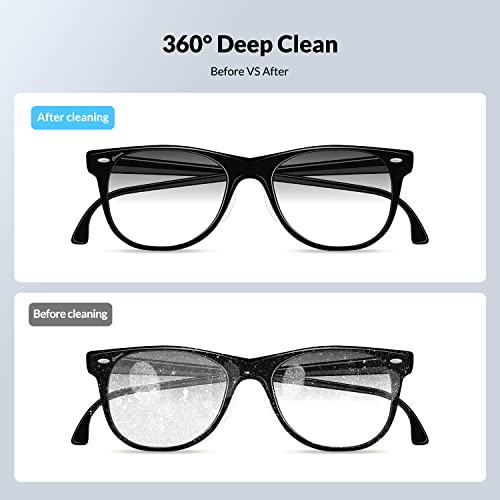 CRXC Limpiador Ultrasónico Portátil 750ML, 43kHz Limpiador De Joyas Mejorado con 5 Modos de Limpieza Temporizador, Soporte para Reloj y Canasta de Limpieza para Joyas, Gafas, Cepillo de Maquillaje