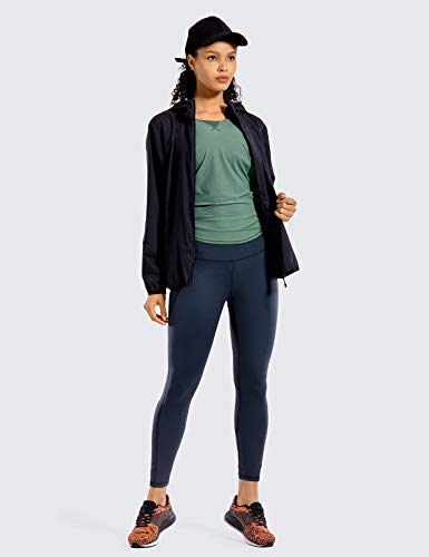 CRZ YOGA Camiseta Deportiva de Tirantes Prendas Deportivas para Mujer de Fitness Espalda Abierta Enebro 46