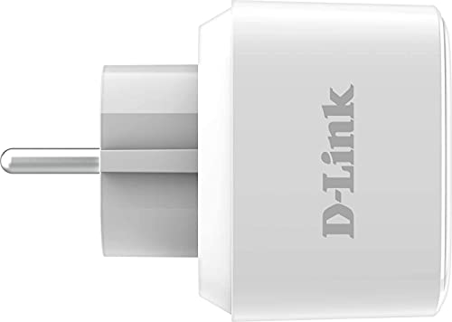 D-Link DSP-W218 Enchufe Inteligente Wi-Fi con Control de Consumo eléctrico, Mini, Funciona con Amazon Alexa (Echo y Echo Dot), Google Home, Control Remoto de Encendido y Apagado Mediante App Gratuita