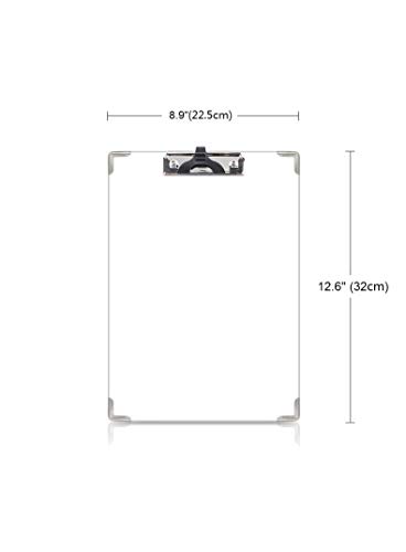 Decoración floral tamaño carta portapapeles perfil bajo clip Hardboard tonos vibrantes flores verano tamaño estándar para escuela, oficina, trabajo, hogar, hospital