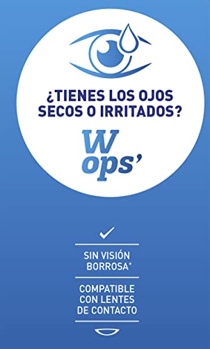 DEITERS - WOPS' Gotas Humectantes Monodosis, Lágrimas Artificiales para Ojos Secos, Ácido Hialurónico, Colirio, Gotas Lubricantes, Caja con 20 x 0,35 ml