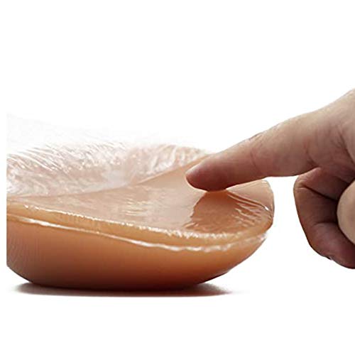 DFGGE Pechos Falsos Autoadhesivo Silicona Realista Formas ​De Senos Inserciones Almohadillas De Sujetador Cóncavas Para Travestis Mastectomía Prótesis Transgénero,Suntan,A cup（500g/pair）