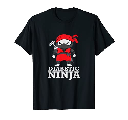 Diabetic Support Ninja Tipo 1 Diabetes Insulina Jeringa Regalo Camiseta