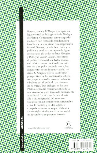 Diálogos: Gorgias, Fedón, El Banquete (Clásica)