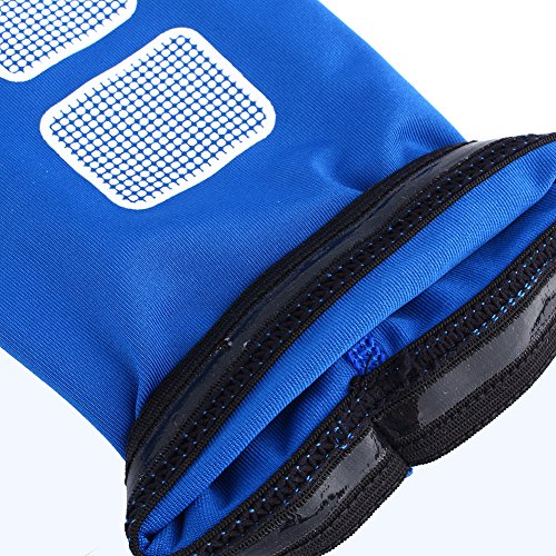 Dilwe 1Ud Manguito de Brazo Mangas Cubierta UV Brazalete de Protección Solar Elástico para Ciclismo Correr Baloncesto - AZUL L