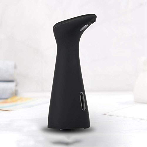 Dispensador automático de jabón de 6.7oz/200 ml automático con sensor inteligente de inducción sin contacto dispensador de lavado de manos para cocina y baño (negro)
