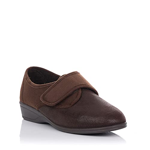 DOCTOR CUTILLAS 755 Zapatilla Ancho Especial Mujer Marron 37