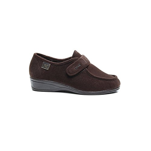 Doctor Cutillas 771 - Zapato Velcro Licra Marrón mujer, color marr?n, talla 39