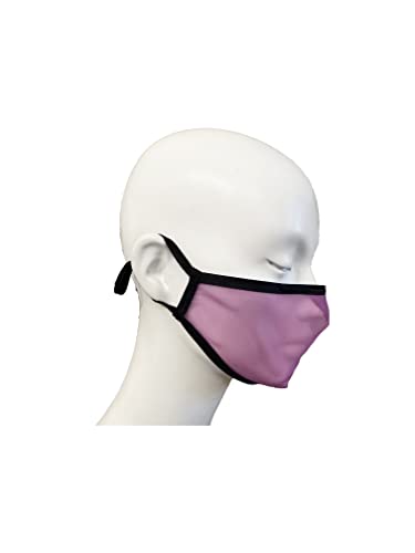 Domos Mascarilla Transparente Reutilizable. UNE0065 CWA17533 Fabricada en España (Talla L, Morado)