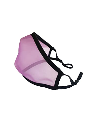 Domos Mascarilla Transparente Reutilizable. UNE0065 CWA17533 Fabricada en España (Talla L, Morado)