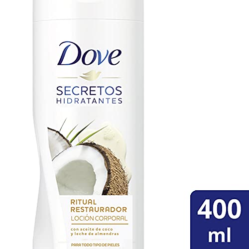 Dove Loción con Aceite de Coco y Almendras - 3 Paquetes de 400 ml - Total: 1200 ml
