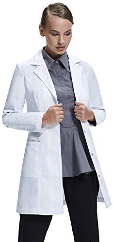 Dr. James Bata de Laboratorio Mujer, Corte Entallado, Diseño Femenino (36 (M))