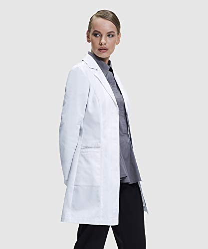 Dr. James Bata de Laboratorio Mujer, Corte Entallado, Diseño Femenino (36 (M))