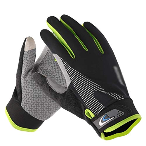 dxjsf Guantes Guantes de Invierno Guantes Pantalla táctil a Prueba de Viento Guantes de Ciclo térmico Correr Caminar Montar Guantes for Hombres Mujeres Guantes cálidos de Invierno (Size : L)