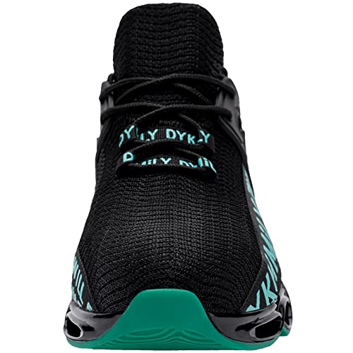 DYKHMATE Zapatillas de Seguridad Hombres Mujer Punta de Acero Calzado de Trabajo TPU Ligero Transpirable Zapatos de Seguridad Anti Choque (Verde,46 EU)