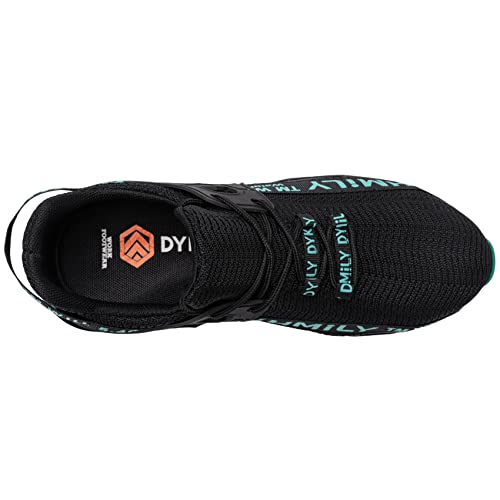 DYKHMATE Zapatillas de Seguridad Hombres Mujer Punta de Acero Calzado de Trabajo TPU Ligero Transpirable Zapatos de Seguridad Anti Choque (Verde,46 EU)