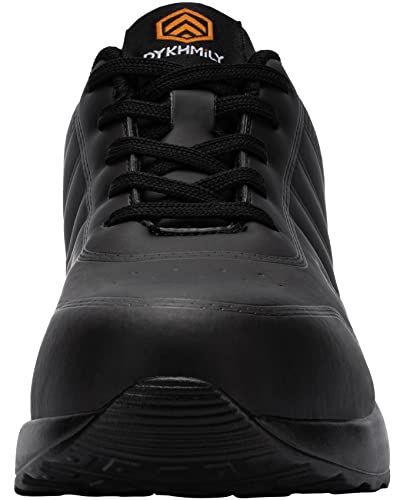 DYKHMILY Zapatillas de Seguridad Hombres Colchón de Aire Zapatillas de Trabajo con Punta de Acero Zapatos de Seguridad Comodo Construcción Zapatos (Negro 40EU)