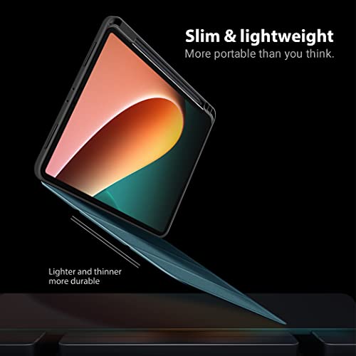 EasyAcc Funda Compatible con Xiaomi Pad 5/Xiaomi Pad 5 Pro 11" 2021,Estuche PU Ultra Delgado Premium con Función de Apagado Automático Compatible con Xiaomi Pad 5/Xiaomi Pad 5 Pro 11",Azul eléctrico