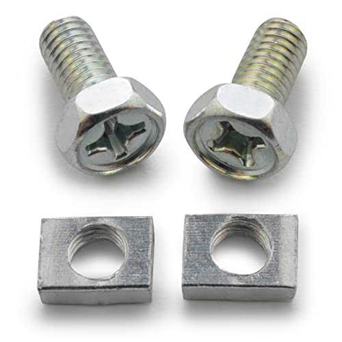 Easyboost 2 Tuercas y Tornillos para Batería para Moto Scooter AM6 Derbi Maxiscooter Tuerca Rectangular