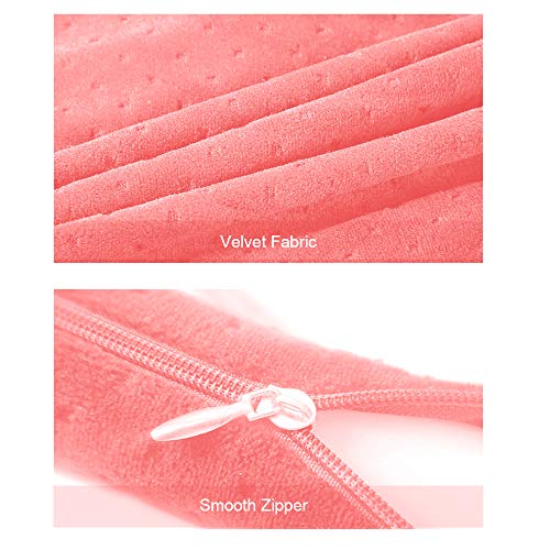 Ecloud Shop® Almohada para dormir Almohadilla para el cuello de espuma viscoelástica Cojín de soporte lumbar para el dolor de espalda baja Cadera Rodilla y alivio del dolor en las articulaciones(Rosa)