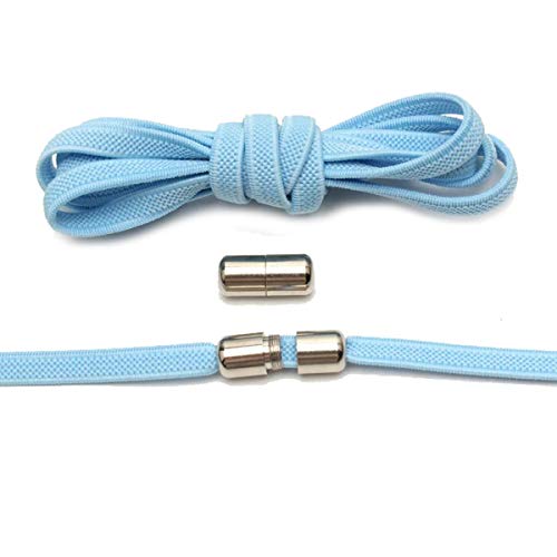 El cordón elástico Plano 1Pair Bloqueo Cordones de los Zapatos Unisex de Las Zapatillas de Deporte Lacess, Vino Tinto, 100cm