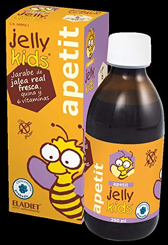 Eladiet Jelly Kids, Jarabe de jalea real fresca, quina y 6 vitaminas, 250ml