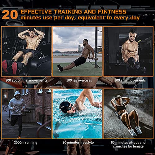 Electroestimulador Muscular Abdominales,Electroestimulador Muscular,Abdominales Cinturón,EMS Estimulador Mmuscular,6 Modos de Ejercicio, 10 Niveles de Intensidad,Adecuados para Hombres y Mujeres