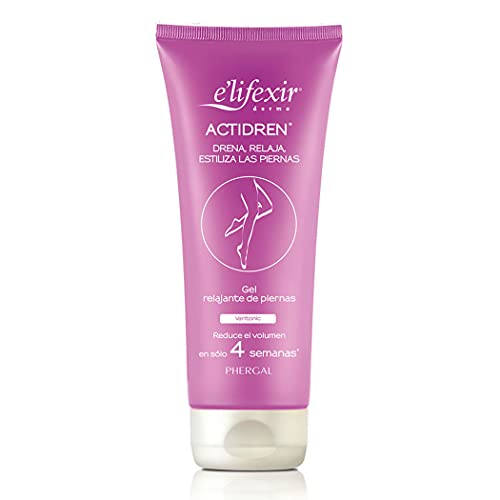 Elifexir Actidren - Gel Relajante de Piernas | Drena, Relaja y Estiliza las Piernas| Mejora la Circulación | Reduce el Volumen de Piernas y Tobillos Hinchados | 200 ml