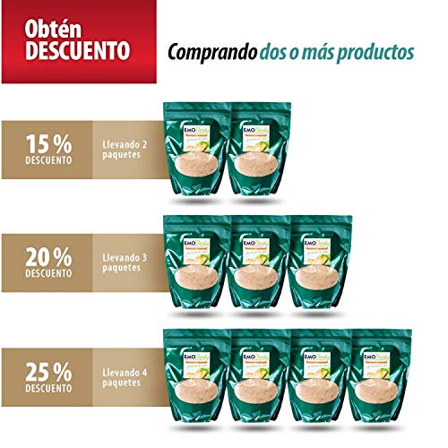 EMO Body Prebiótico 250 gr Salvado de Arroz Fermentado – Más de 100 Cepas – Bacterias Acido Lácticas y Hongos Benéficos – 33.000 Millones de UFC