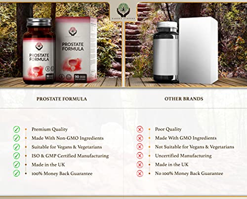 EN Formula para la Prostata Capsulas 90 Veganas | 8 Ingredientes Activos: Saw Palmetto, Hoja de Ortiga, Semilla de Calabaza y Zinc | Serenoa Repens para Apoyar la Salud de los Hombres | Sin OGM