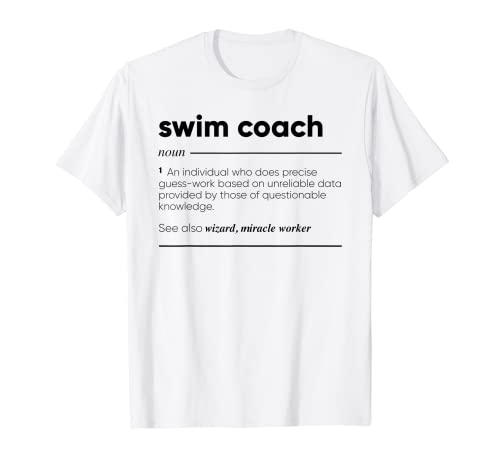 Entrenador de natación Definición divertida Camiseta