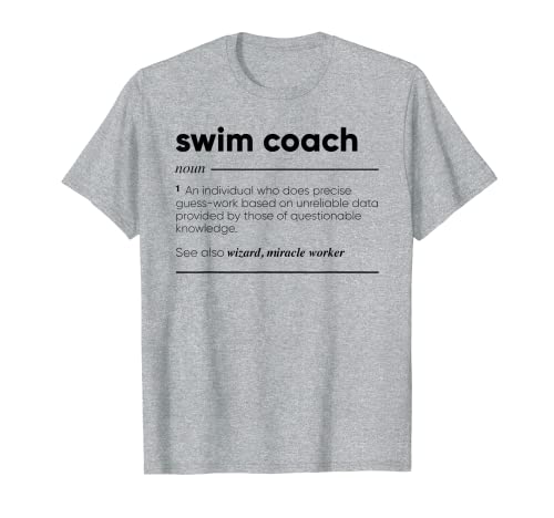Entrenador de natación Definición divertida Camiseta