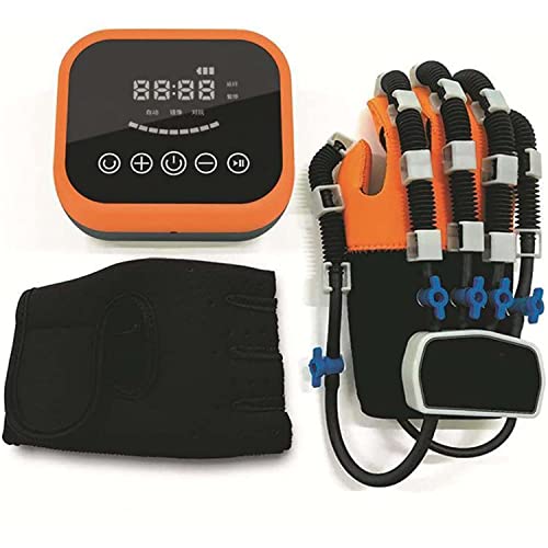 Equipo de entrenamiento de muñeca de dedo para hemiplejia de trazo, guantes de robot de rehabilitación para alivio a largo plazo Protector de protección de refuerzo de enderezamiento de dedos