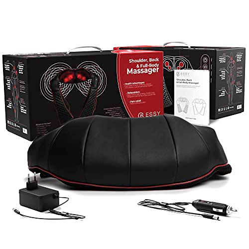 Essy Masajeador Espalda Masajeador Cervical Shiatsu Masajeador de Cuello con Calor Masajeador Electrico para Dolor de Espalda Hombros Relajante Muscular