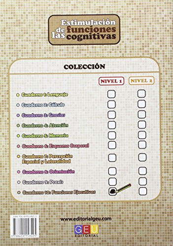 Estimulación de las Funciones Cognitivas - Funciones Ejecutivas- Nivel 1 Cuaderno 10