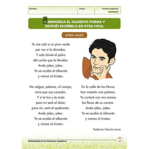 Estimulación de las funciones cognitivas, nivel 1. Cuaderno 5