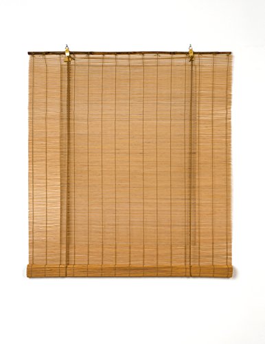 Estores Basic, persianas de bambu, miel, 150x170cm, estores para ventana, persianas enrollables para el interior.