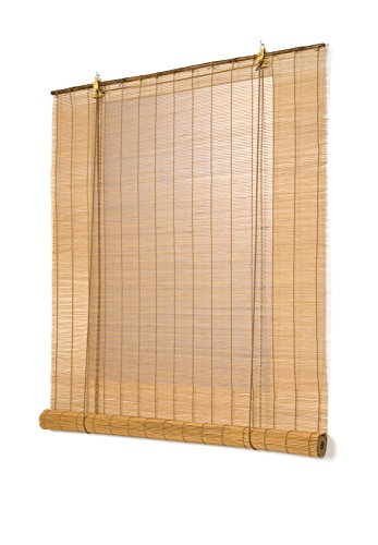 Estores Basic, persianas de bambu, miel, 150x170cm, estores para ventana, persianas enrollables para el interior.