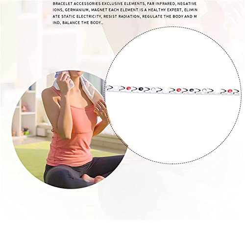 EUPEFIST Elegante Pulsera Magnética para La Pérdida De Peso para Las Mujeres, Pulsera De Energía contra La Radiación Y La Fatiga Alivio del Dolor De La Artritis Y El Túnel Carpiano Pulseras,C'