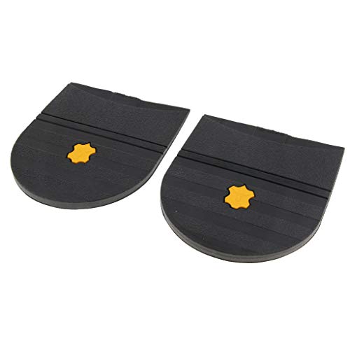 F Fityle 6X Tacones De Goma Pegamento En El Zapato Suela Antideslizante Reemplazo De La Almohadilla De Reparación para Hombres Y Mujeres Protector del Talón De