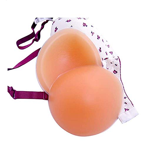 FACAI Pecho De Silicona para Travestis Mastectomía Prótesis Sujetadores Sujetadores Inserciones Un Par Sujetador Adhesivo Reutilizables Cubiertas De Pezones,Yellow-OneSize