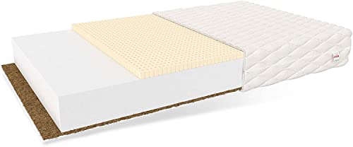 FDM Colchón de Espuma, látex, Blanco, 90 x 180 cm