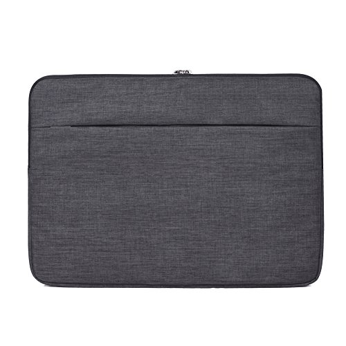 Feisman Funda portátil a Prueba de caídas para 15-15,6 Pulgadas MacBook Pro, Business Style Funda portátiles para Macbook con Bolsillo 15,6 Pulgadas -(Gris Oscuro)